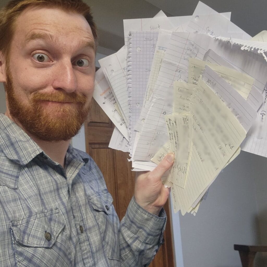 44 pages of handwritten anonymous employee feedback